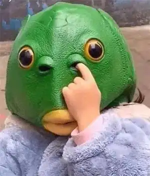 绿表情包头鱼