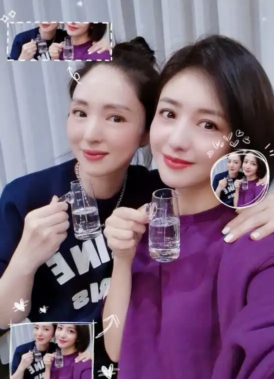  佟丽娅董璇聚会拎壶拼酒,两人宛如双胞胎姐妹花,网友直呼分不清