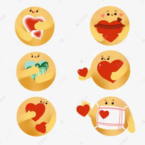  送爱心emoji表情元素黄脸表情包素材图片免费下载千库网