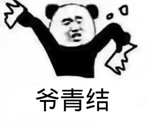  熊猫头爷青结表情包青结熊猫表情