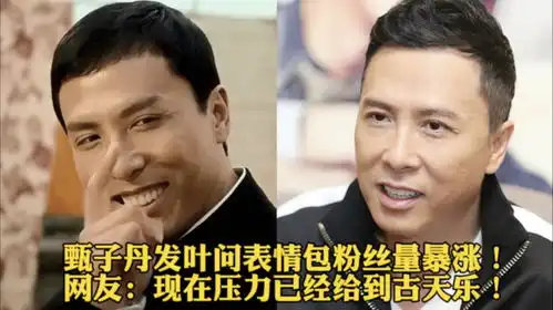  甄子丹发叶问表情包粉丝量暴涨网友现在压力已经给到古天乐