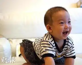  洪天明儿子大笑表情超萌网民赞似洪金宝