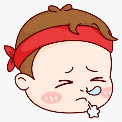 递纸巾擦鼻涕的表情包