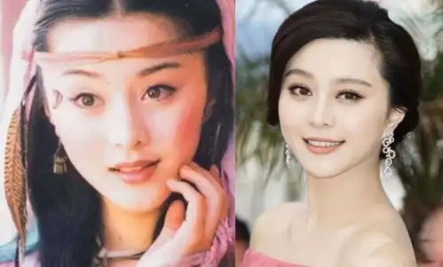  范冰冰整容前后照片被扒隆鼻开眼角后变女神