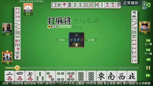  麻将闭大四这把牌是我这些天积攒下来的运气小麻将解心宽
