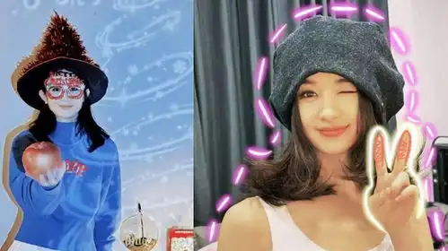  赵丽颖晒圣诞节美照,戴卡通眼镜和圣诞帽,俏皮比耶少女感十足