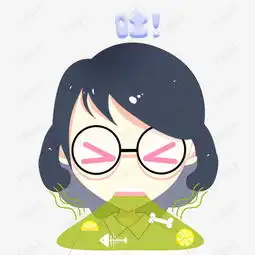  带眼镜可爱的白领表情包吐素材图片免费下载高清psd千库网图片编号10802928