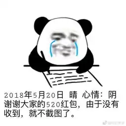  熊猫头记仇写日记每日表情包