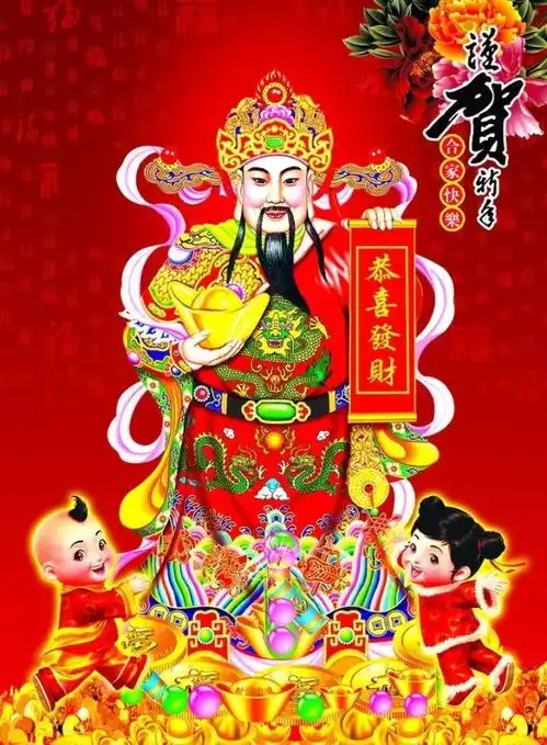  财神到,快出来接财神啦
