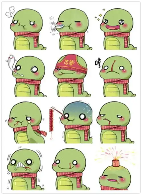  超萌十二生肖头像蛇