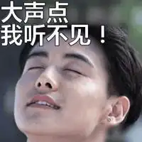  大声点我听不见表情包微信头像图片大全
