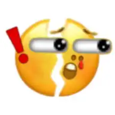  一组微信新表情裂开表情
