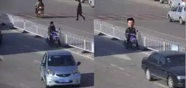  交警把违法行人做成大头表情包画风让人笑喷