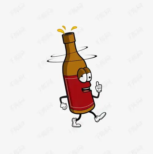  卡通酒瓶醉酒表情素材图片免费下载高清png千库网图片编号9341900