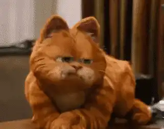  搞笑一组卡通橘猫动图表情包,无聊中