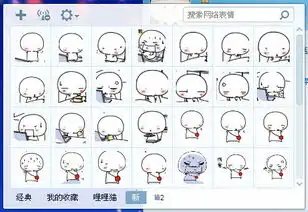  哩哩漫画里的小怪表情包