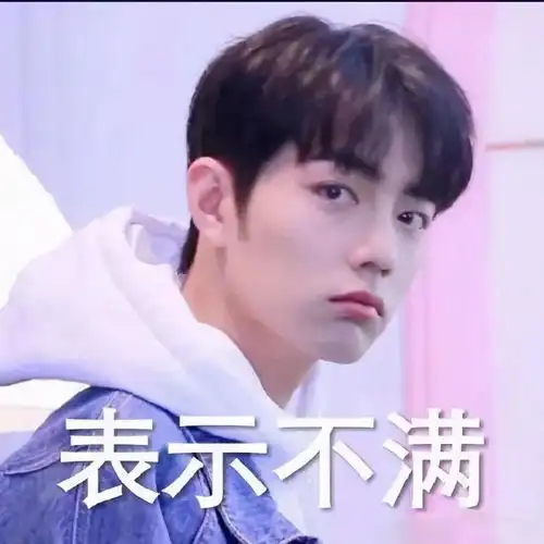  表情包肖战表情,表示不满