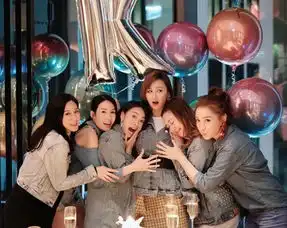  组图tvb花旦高海宁庆生姐妹淘齐聚港姐团秀高颜值表情搞怪