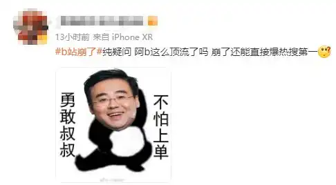  b站崩了网友们掀起了一场造梗狂欢叔叔表情包爆火