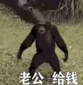  老公给钱表情包猴子动图