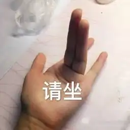 小孩手竖中指表情包