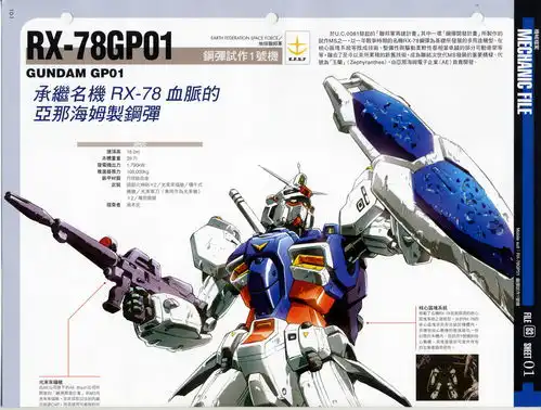  高达战记超百科第010期rx78gp01高达试作1号机浦木宏繁体中文