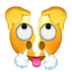  一组微信新表情裂开表情