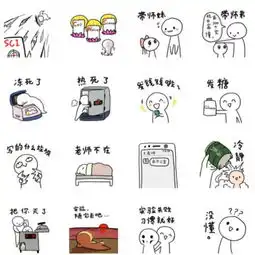  漫画生物实验室的日常附表情包3套