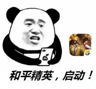  熊猫头表情包i大吉大利,今晚吃鸡