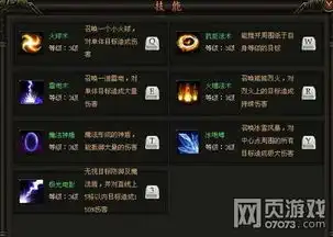  经典三职业傲天铁血皇城页游技能篇